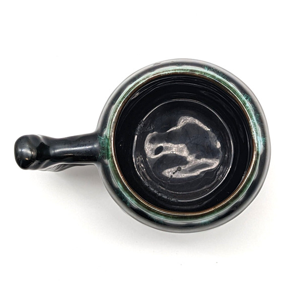 Blue Mountain Pottery Barrel Mug with Handle Drip Glaze Redware Mid Century - Picture 7 of 8